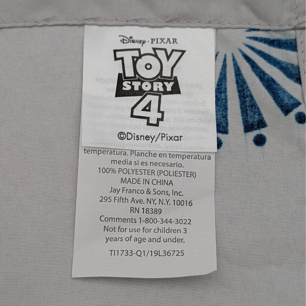 Toy Story 4 Glow in the Dark Curtain Panels Disney Pixar Kids Window Set 41x63